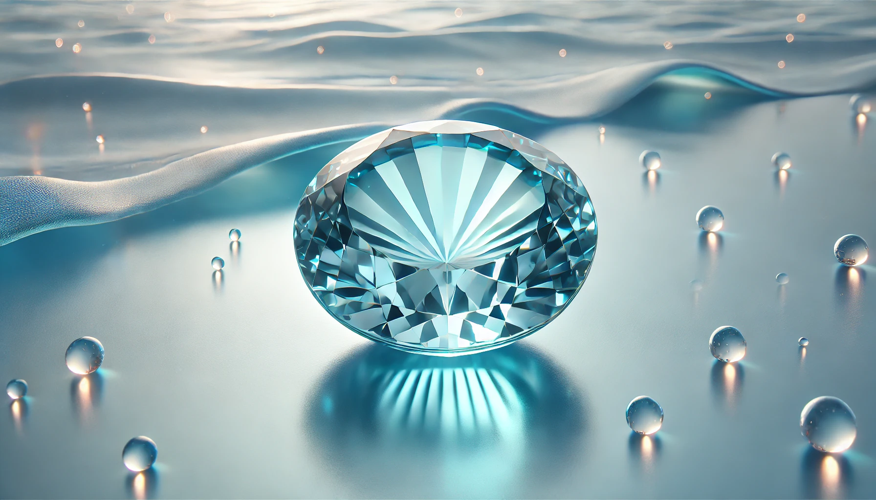 a stunning aquamarine gemstone